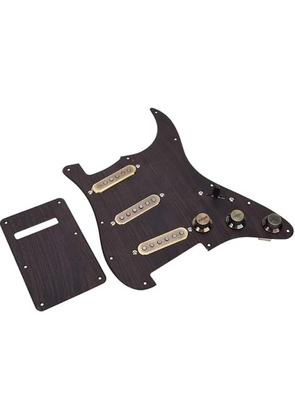Gitar Yüklü Pickguard Yüklü Önceden Kablolu Sss Humbucker Pickguard Seti, Elektro Gitar Parçaları Için Arka Plakalı Manyetikler ve Kablolar Dahil fiyatları