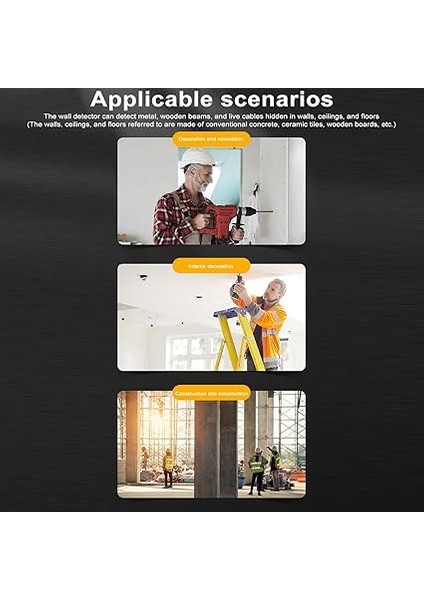 Saplama Bulucu Duvar Tarayıcı 5'i 1 Arada Elektronik Saplama Dedektörü, Hd LCD Ekranlı, Uyarı Fonksiyonlu Ahşap Metal Telin Tespitinde Kullanılan fırsatları