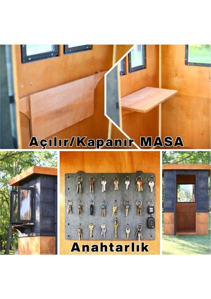 Ahşap Güvenlik Kulübesi (Güvenlik Kabini) indirimleri