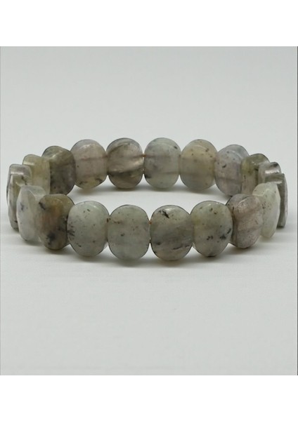 Gerçek Labradorit Taşı Doğal Taş Roleks Bileklik 20 cm