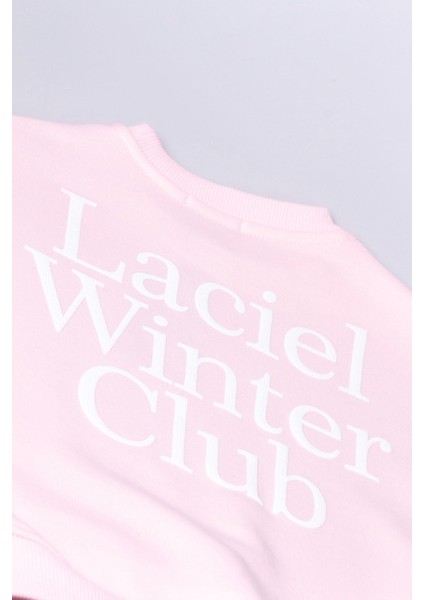 Kız Çocuk Pamuklu Pembe Sweatshirt Eşofman Alt-Üst Takım fırsatları