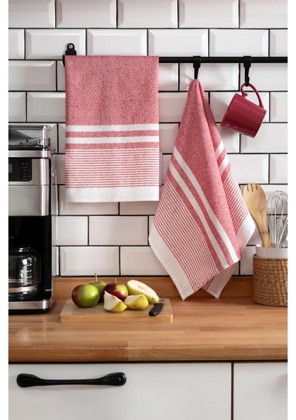 2&apos;li Mutfak Kurulama BEZI,%100 Pamuk Yüksek Su Emici, Beslenme Örtüsü, Çok Amaçlı Servis Peçetesi 45X60CM