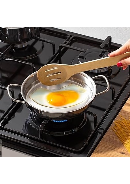 Paslanmaz Çelik Kaçerola ve Sahan Seti - Yumurta Sahan ve Sos Tavası 14-18 cm fırsatları