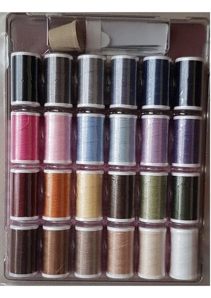 Iplik Seti 24 Adt Dikiş Ipi Seti, 5 Adet Dikiş Iğnesi,yüksük, Dikiş Nakış Kiti, fiyatları