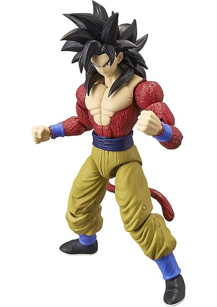 16 cm Dragon Ball Super Saiyan 4 Goku Poz Verilebilir Figür, Dragon Stars Serisi