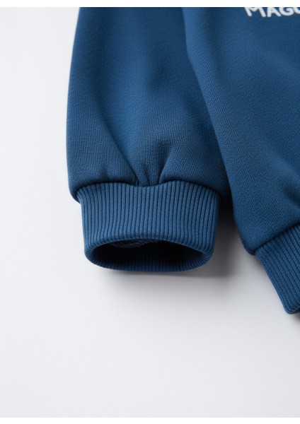 Erkek Çocuk Pamuklu Lacivert Magu And Friends Baskılı Sweatshirt Eşofman Takımı fırsatları