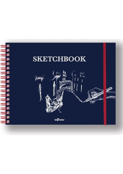 Color Çizim Eskiz Defteri Spiralli 120 Gr. Lacivert
