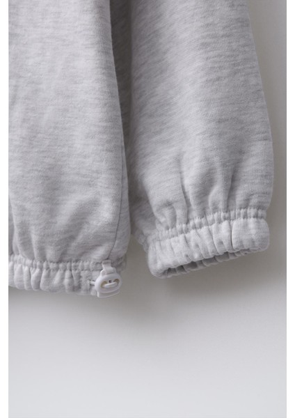 Erkek Çocuk Pamuklu Gri Yarım Fermuarlı Future Goals Eşofman Takımı