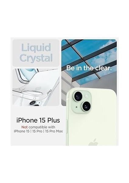 iPhone 15 Plus ile Uyumlu Kılıf Liquid Crystal 4 Tarafı Tam Koruma Crystal Clear - ACS06647 fiyatları