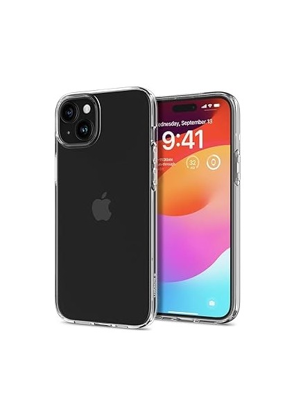 iPhone 15 Plus ile Uyumlu Kılıf Liquid Crystal 4 Tarafı Tam Koruma Crystal Clear - ACS06647 fırsatları