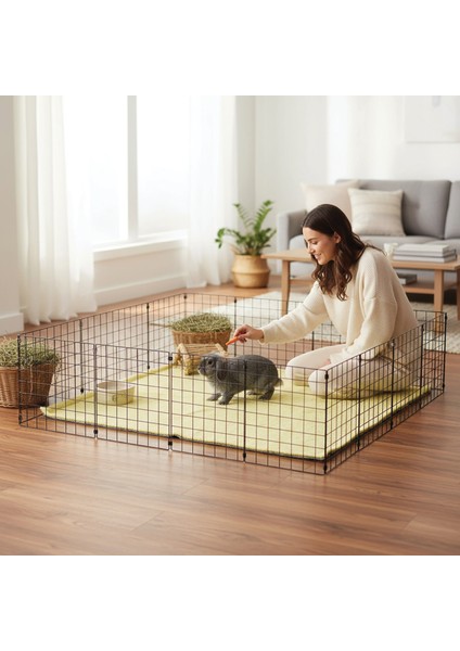 33X33 Panel 4x4 Evcil Hayvan Çiti Siyah modelleri