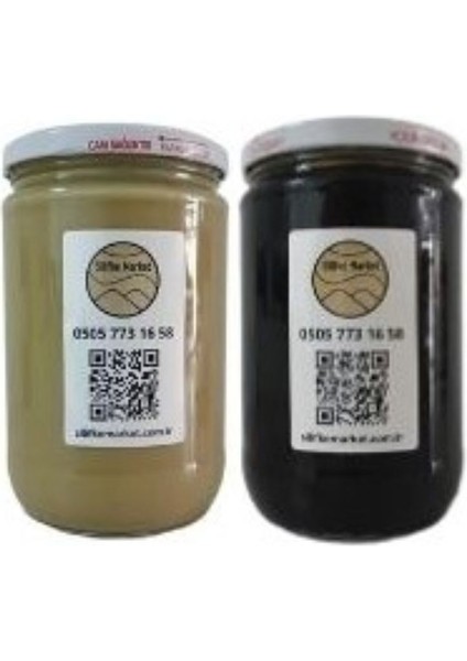 Tahin Pekmez İkilisi (Keçiboynuzu Pekmezi + Tahin) 800+650 gr fiyatları