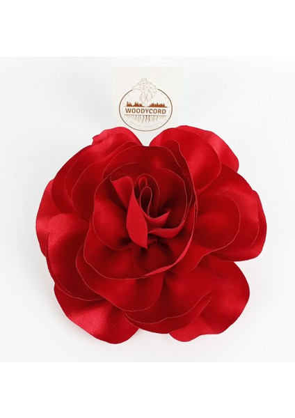 Woody Cord Kırmızı Gül Klips Toka Zariflik ve Güzelliğin Buluştuğu Nokta indirimleri