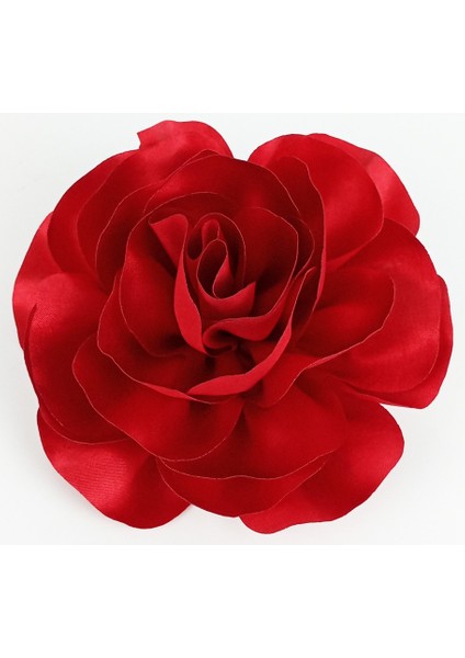 Woody Cord Kırmızı Gül Klips Toka Zariflik ve Güzelliğin Buluştuğu Nokta