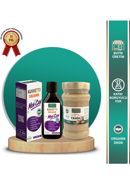 Avantajlı Kuvvetto Organik Morcan ve Organik Tahin Seti