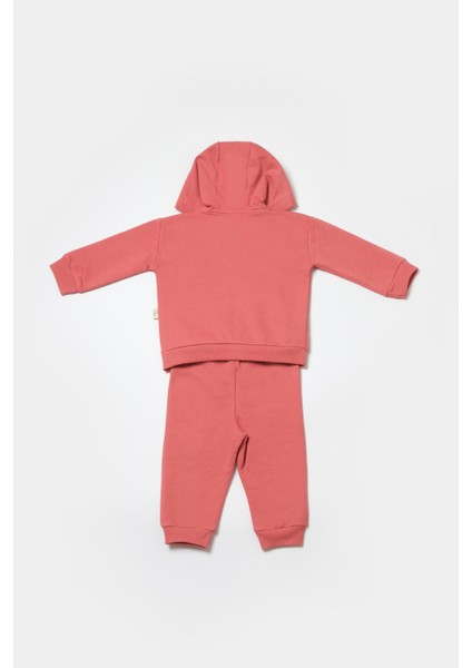 Bebek Pamuklu Kapüşonlu Cepli Eşofman Takımı - Iki Parça modelleri