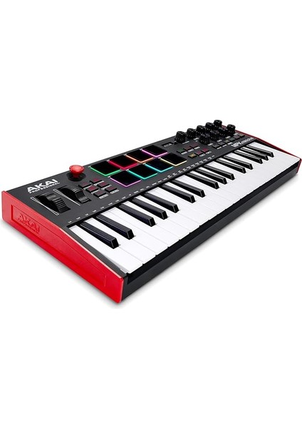 Professional Mpk Mini Plus USB Mıdı Klavye Controller, 37 Mini Tuş, 8 Mpc Pedi, Sıralayıcı, Mıdı/cv/gate G/ç, Müzik Prodüksiyon Yazılımı Dahil
