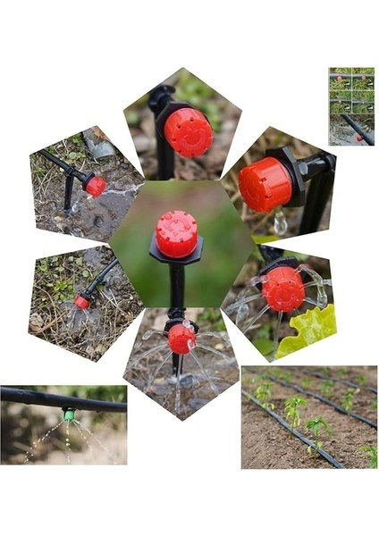 Damlama Sulama Hortum Seti 20MT Hortum Boru Nozul ve Boru Bağlantı Aparatları Fidan Bitki Bahçe indirimleri