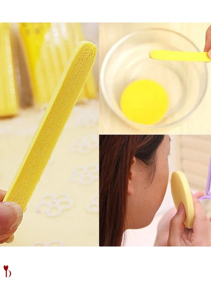 6 Adet Incecik Sünger | Cep Boy Makyaj Çıkarma Pedi | Pratik Yüz Temizleme ve Peeling Ped fırsatları