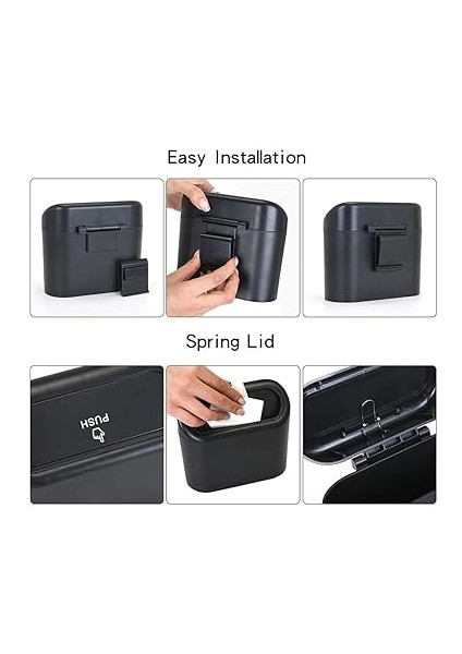 Içi Katlanabilir Çöp Kovası, Akordiyon Tasarım, Universal Uyumlu, Asılabilir Özellikli Çöp Kovası fırsatları