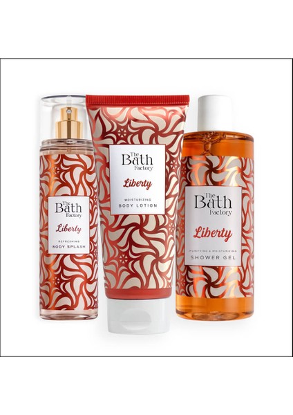 Liberty Duş Jeli + Liberty Vücut Losyonu + Liberty Vücut Spreyi