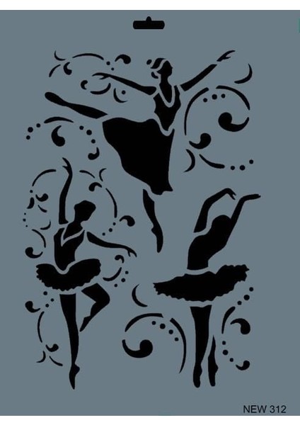 Rich New Seri N-312 Stencil 35X25 cm