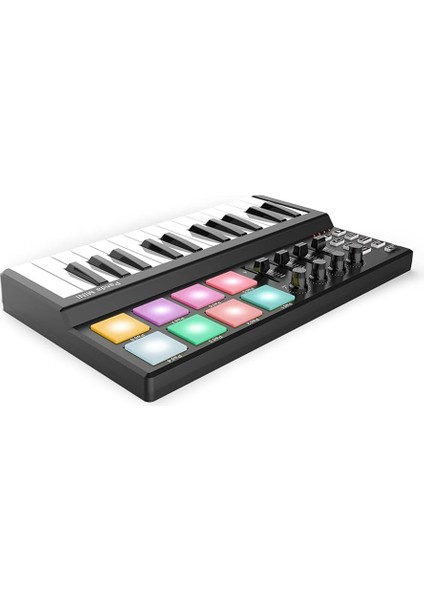 Portable Mini 25-Key USB Keyboard And Drum Pad Mıdı Controller Electronic Keyboard indirimleri