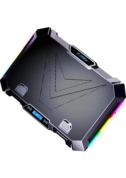 Vortex 8x Turbo LED Fan - 10 Modlu Rgb - LCD Ekran - Ayarlabilir Fan Hızı - 7 Kademeli Stant - 2x USB - Metal Mesh Zemin Notebook Soğutucu modelleri