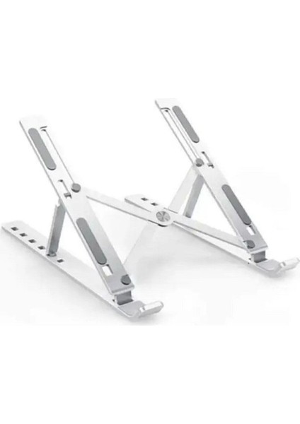 7 Kademe Ayarlı Katlanabilir Tablet Standı Beyaz