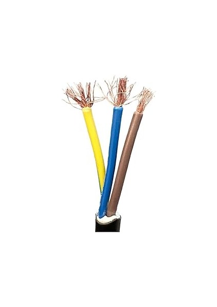 mm Cca Ttr Siyah Renk Kauçuk Topraklı Seyyar Elektrik Kablosu (10 Metre) fiyatları