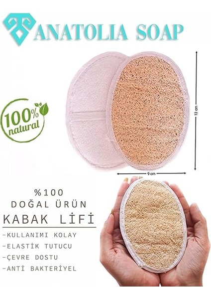 Soap 1978 Yüz Vücud Kabak Lifi Doğal Lifler Peeling Temizleyici Arındırıcı. 1 Adet. indirimleri