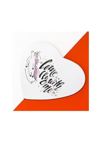 Kız Arkadaşa Hediyelik Baskılı Kalp Mouse Pad - Mousepad - Fare Altlığı fiyatları