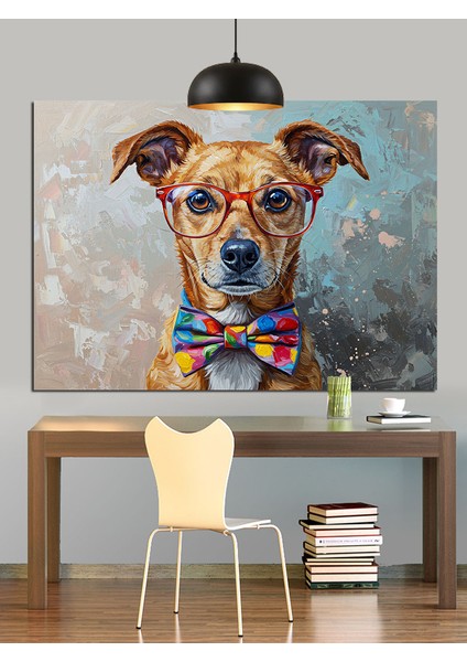 Köpek Detaylı Portre Dekoratif Kanvas - Mdf Ahşap Tablo indirimleri