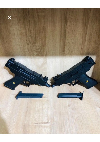 Oyuncak Boncuklu Uzi Oyuncak Tabanca Uzi 2 Adet + 42 Paket Boncuk Hediyeli modelleri