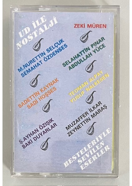 Ud Ile Nostalji Zeki Müren,m.nurettin,zeynettin Maraş ... Kaset (Orijinal Dönem Baskı Kaset)