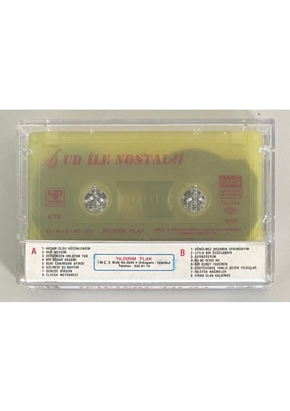 Ud Ile Nostalji Zeki Müren,m.nurettin,zeynettin Maraş ... Kaset (Orijinal Dönem Baskı Kaset) fiyatları