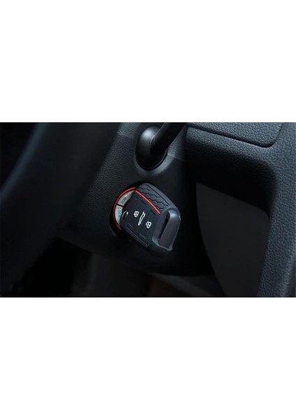 T-Roc ile Uyumlu Siyah Kırmızı Çizgili Silikon Anahtar Kabı Kılıfı indirimleri