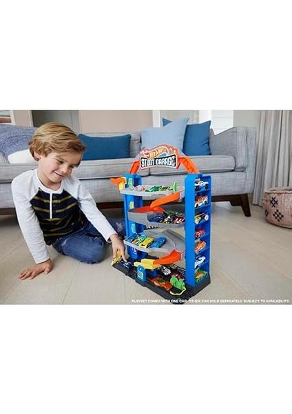 Wheels Akrobasi Garajı Oyun Seti Hot Wheels Maceraya Başlangıç Garajı, 4 Katlı, 3-8 Yaş Arası Çocuklar Için GNL70 GNL70 fiyatları