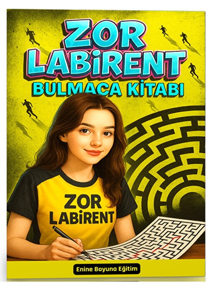 Zor Labirent Bulmaca Kitabı (70 Süper Labirent)