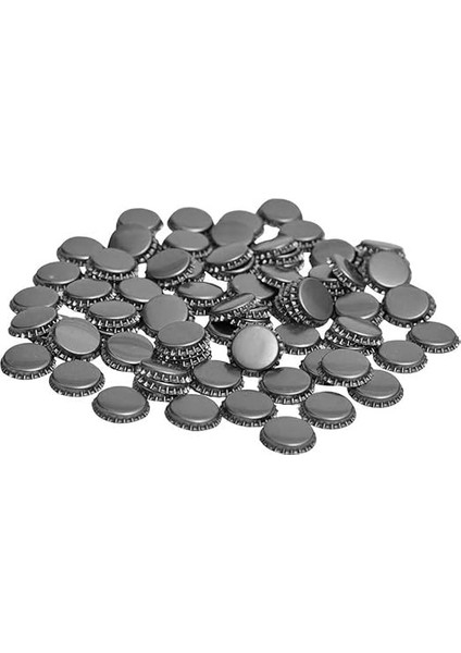 Soda Gazoz Bira Konserve Şişe Kapağı - Gold/gümüş Renkli Taç Metal Teneke Kapak 250 Adet indirimleri