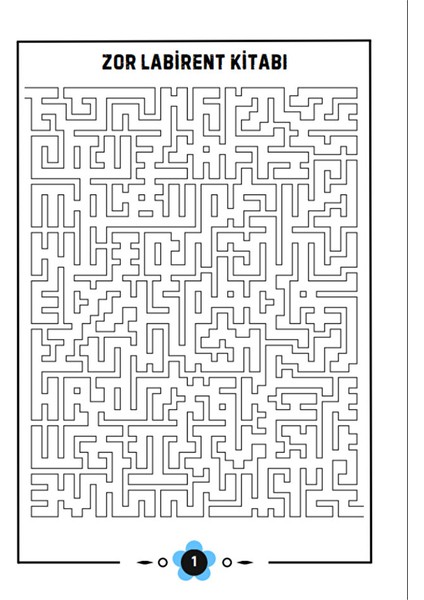 Zor Labirent Bulmaca Kitabı (70 Süper Labirent) fiyatları