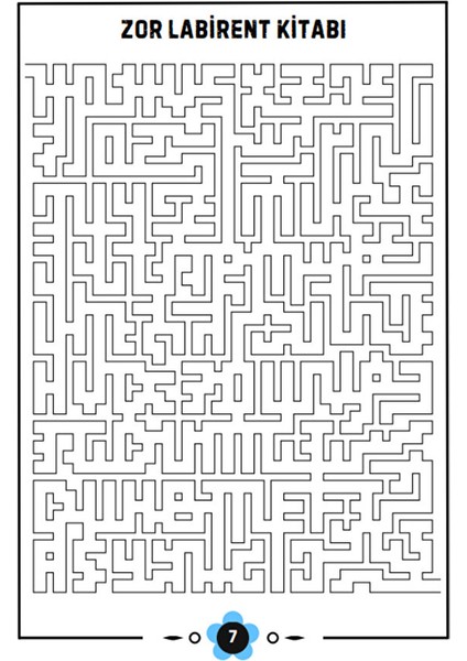 Zor Labirent Bulmaca Kitabı (70 Süper Labirent) modelleri