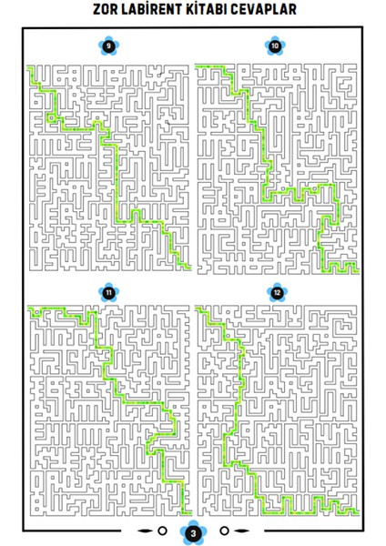 Zor Labirent Bulmaca Kitabı (70 Süper Labirent) indirimleri