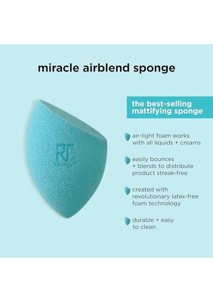 Real Techniques Sponge Plus Airblend Sünger RT-4224 modelleri