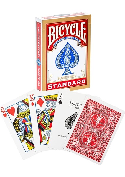 Rider Back International Standard Index Oyun Kartı, Mavi/kırmızı