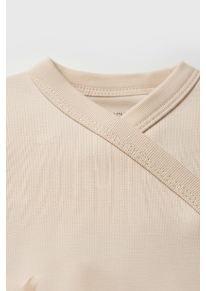 Unisex Bebek Pamuklu Bej Koyun Desenli 5'li Yenidoğan Hastane Çıkış Seti fiyatları