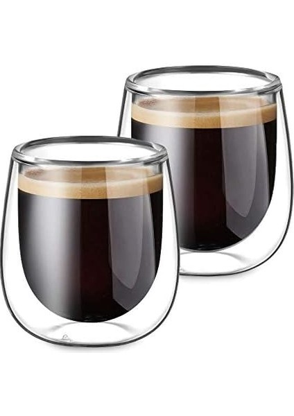 Keyif: 250ML Çift Cidarlı Americano ve Latte Mojito ve Kokteyl Bardak Seti" fırsatları