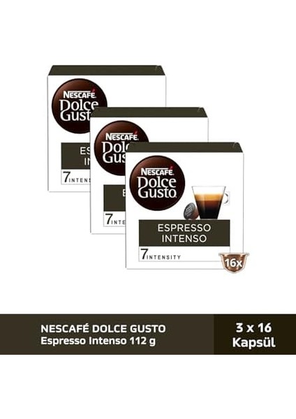 Nescafe Dolce Gusto Espresso Intenso 48 Kapsül 112 gr x 3 fiyatları