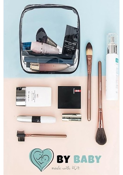 Tatil, Plaj, Kozmetik, Makyaj Bakım Çantası Seti, Şeffaf Su Geçirmez, 3 Adet Organizatör Çanta (1 x 3 Adet) fiyatları