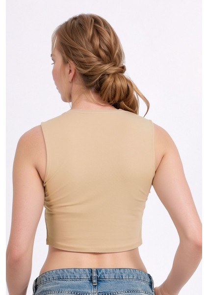 Kadın Giyim Pamuklu & Elastan Kolsuz Bisiklet Yaka 3 Adet Ten Crop LL.011.ILK.109 modelleri